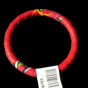 Kitenge Bangle Handmade in Africa. Benefits Charity